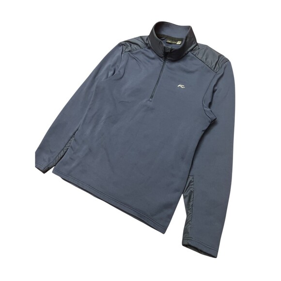 KJUS Caldera Half Zip Pullover Mens 54/XL Blue Stretch Shoulder Golf MSRP $199 - Picture 5 of 16